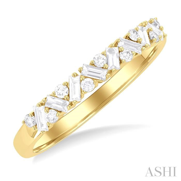ASHI Scatter Zig-Zag Baguette Diamond Fashion Band 360E5PPFGYG