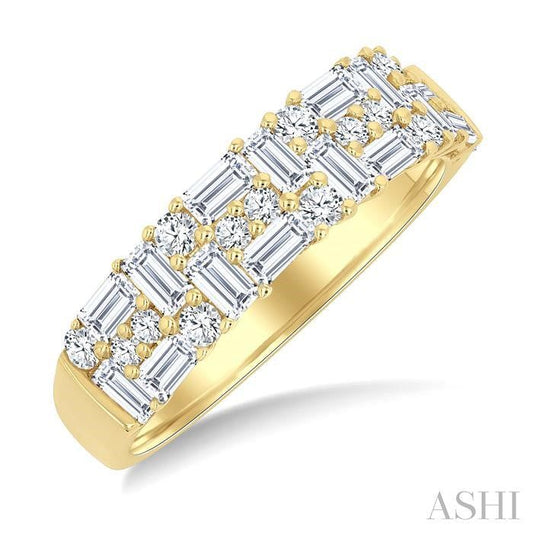 ASHI Baguette Diamond Fashion Band 360H0PPFGYG-1.10