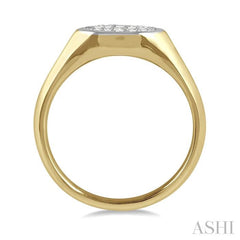 ASHI Marquise Shape Lovebright Essential Diamond Signet Ring 360N7PPFHYW