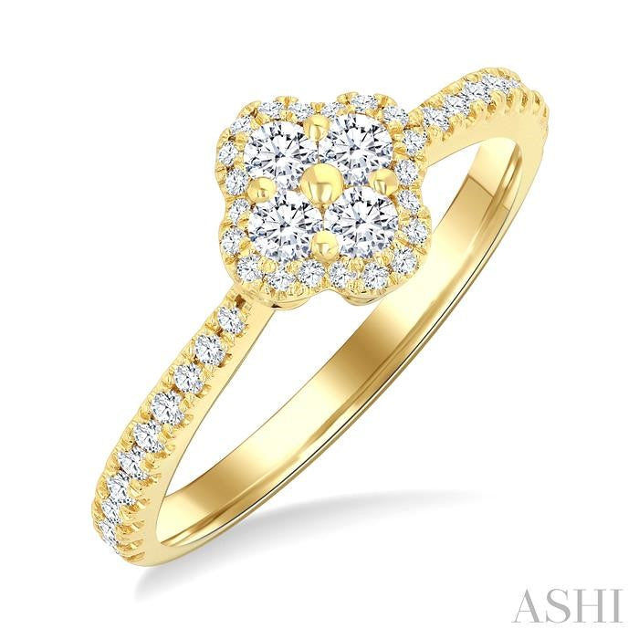 ASHI Clover Diamond Fashion Ring 360W3PPFGYG