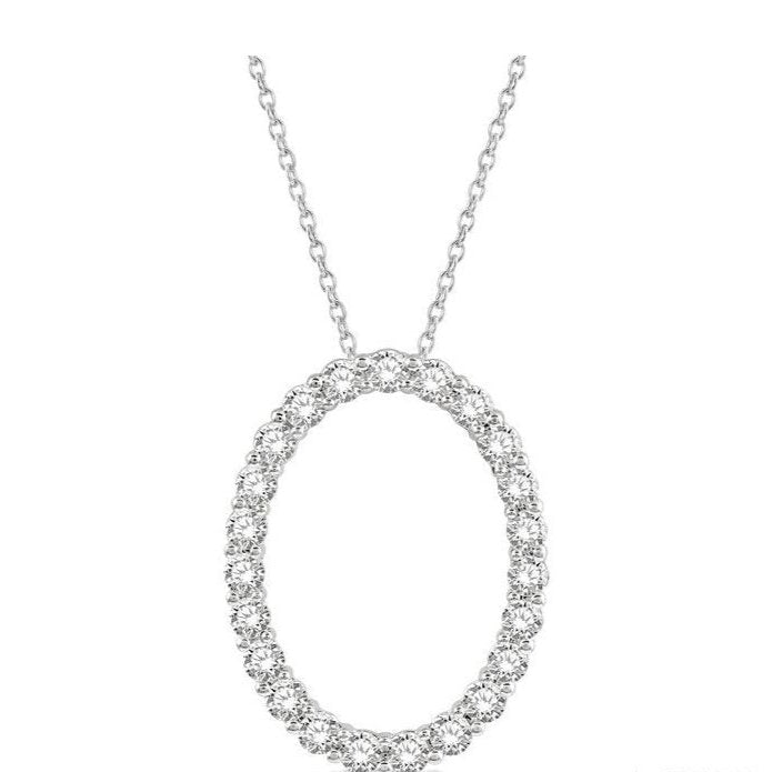 Parkplace Jewelers Oval Shape Diamond Pendant 901H1PPFGPDWG
