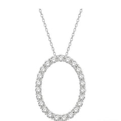 Parkplace Jewelers Oval Shape Diamond Pendant 901H1PPFGPDWG