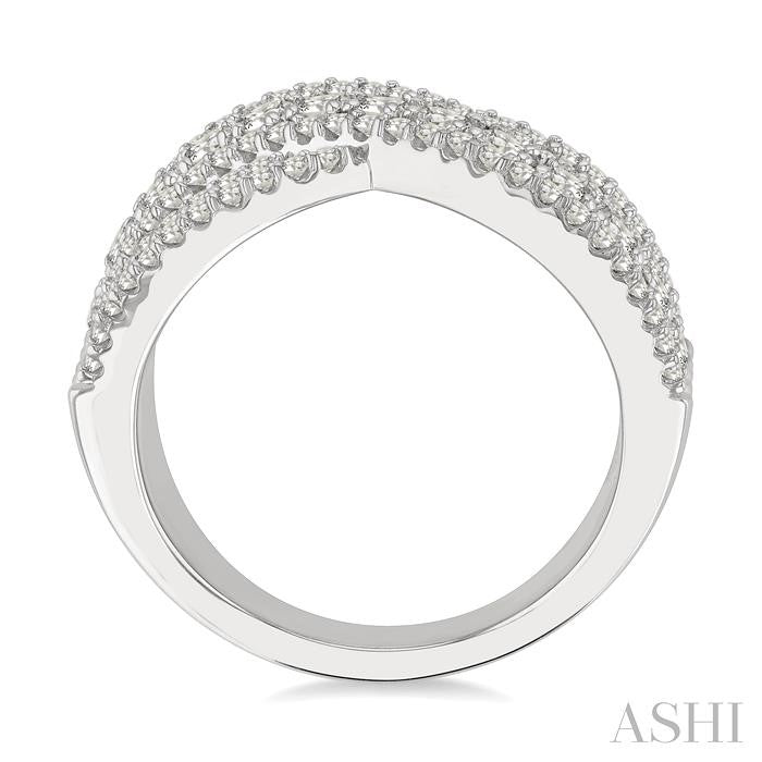 ASHI Criss Cross Bold Diamond Fashion Band 361X1PPFGWG