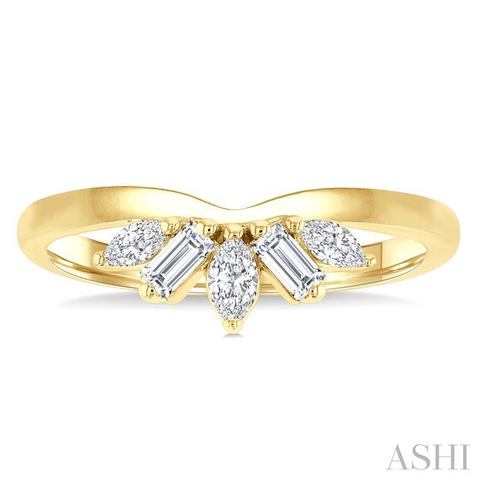 ASHI Chevron Mixed Shape Diamond Fashion Ring 362X5PPFHYG