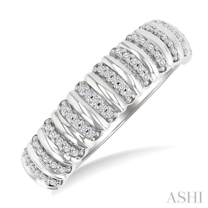 ASHI Ribbed Diamond Fashion Ring 363H8PPTGWG
