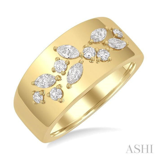 ASHI Diamond Fashion Wide Band 363V3PPFGYG