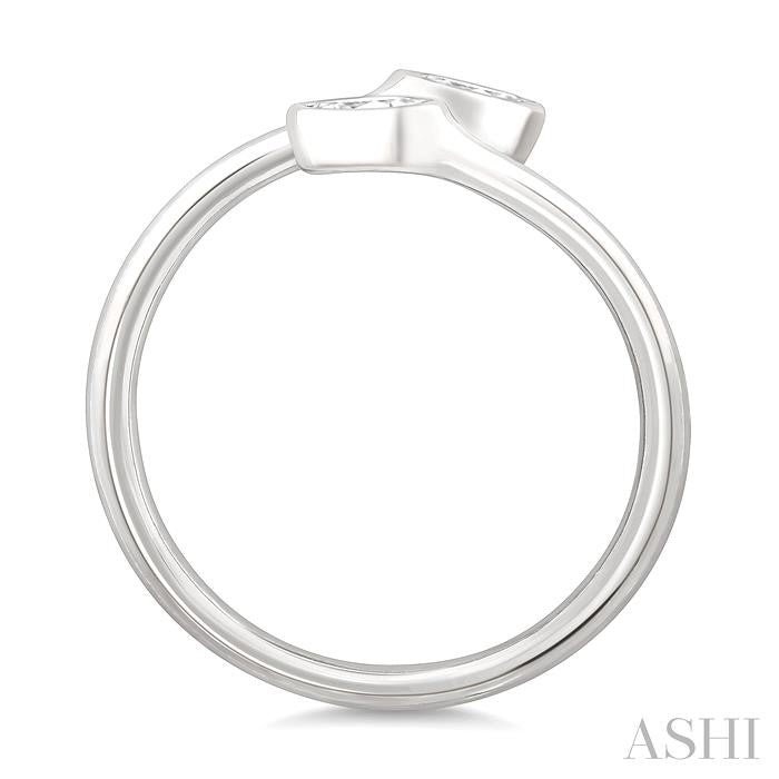 ASHI Pear Shape Bezel Coil Diamond Fashion Ring 363W7PPFGWG-PR
