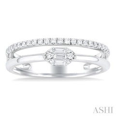 ASHI Marquise Shape Double Row Fusion Diamond Ring 364P6PPTGWG-MQ