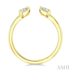 ASHI Triple Heart Diamond Fashion Open Ring 364Y3PPFGYG