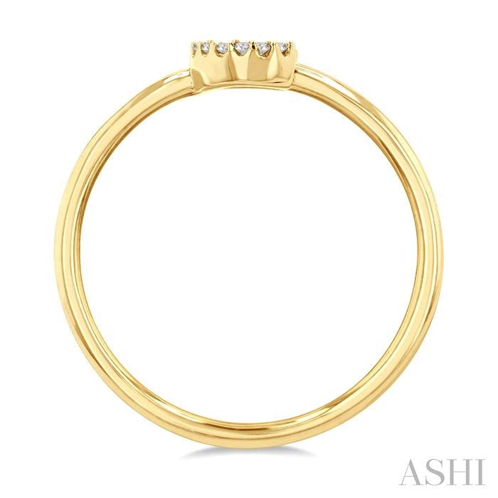 ASHI Block 'C' Initial Diamond Ring 365D9PPTSYG-C