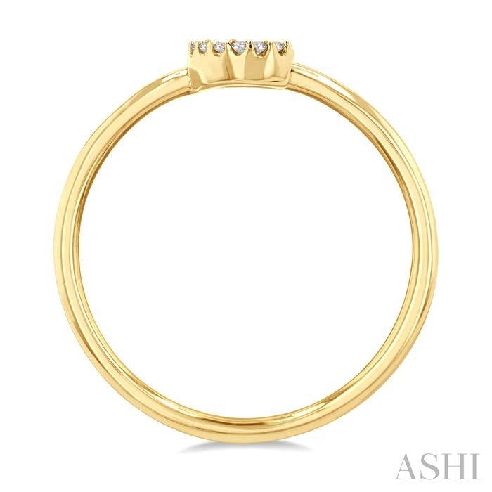 ASHI Block 'C' Initial Diamond Ring 365D9PPTSYG-C