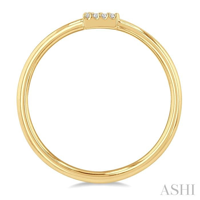ASHI Block 'E' Initial Diamond Ring 365D9PPTSYG-E