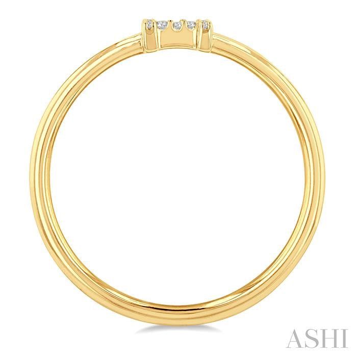 ASHI Block 'H' Initial Diamond Ring 365D9PPTSYG-H