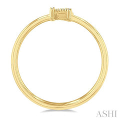 ASHI Block 'K' Initial Diamond Ring 365D9PPTSYG-K