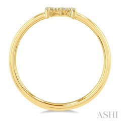 ASHI Block 'M' Initial Diamond Ring 365D9PPTSYG-M