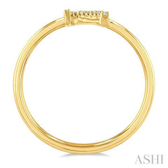 ASHI Block 'N' Initial Diamond Ring 365D9PPTSYG-N