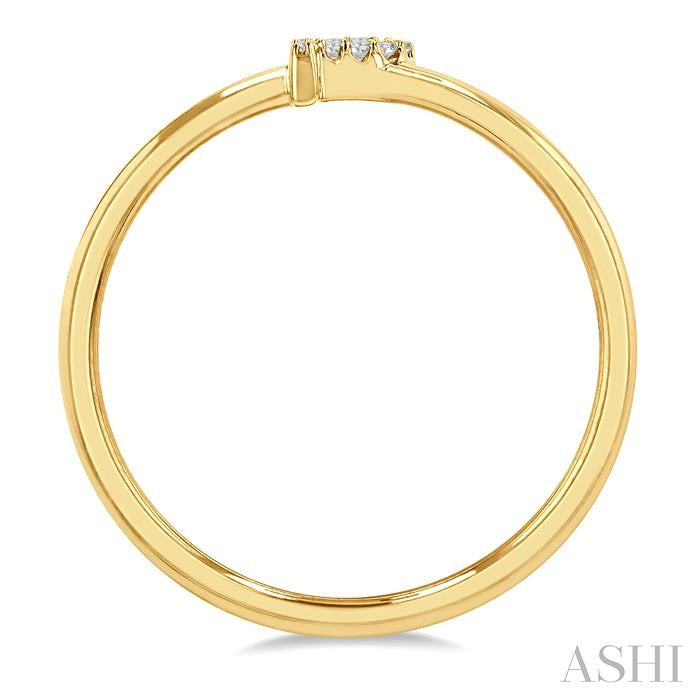 ASHI Block 'P' Initial Diamond Ring 365D9PPTSYG-P