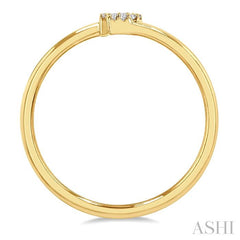 ASHI Block 'P' Initial Diamond Ring 365D9PPTSYG-P