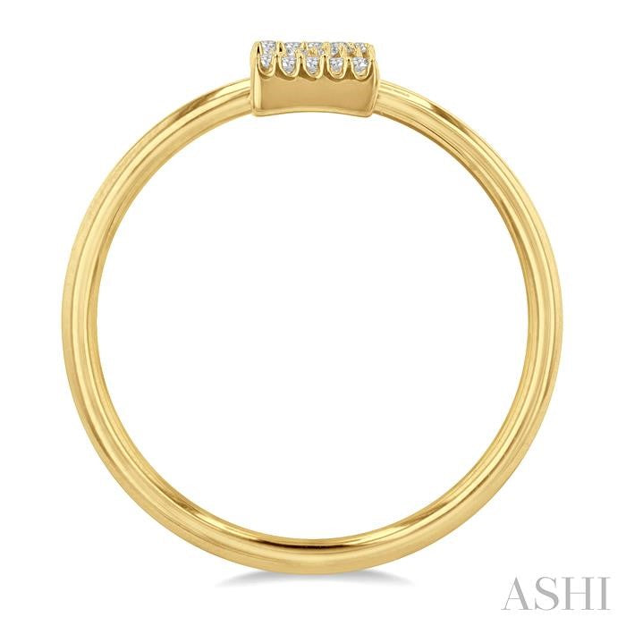 ASHI Block 'Z' Initial Diamond Ring 365D9PPTSYG-Z