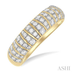 ASHI Ribbed Diamond Fashion Ring 365H3PPTGYG