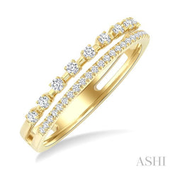 ASHI Double Row Diamond Fashion Band 365J6PPFGYG