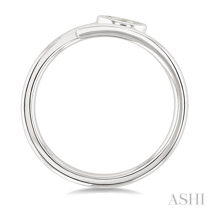 ASHI Marquise Shape Bezel Bypass Diamond Fashion Ring 365W8PPFGWG-MQ