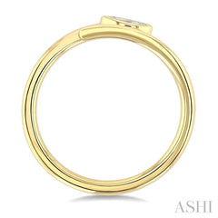 ASHI Marquise Shape Bezel Bypass Diamond Fashion Ring 365W8PPFGYG-MQ