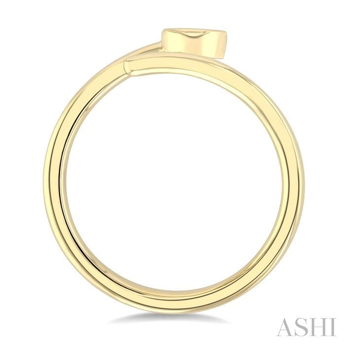 ASHI Oval Shape Bezel Bypass Diamond Fashion Ring 365W8PPFGYG-OV