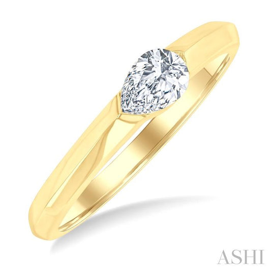 ASHI Pear Shape East-West Diamond Ring 366F5PPFGYG-PR