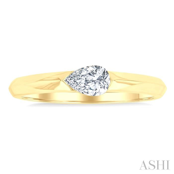 ASHI Pear Shape East-West Diamond Ring 366F5PPFGYG-PR