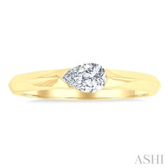 ASHI Pear Shape East-West Diamond Ring 366F5PPFGYG-PR