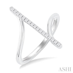 ASHI Diamond Fashion Open Ring 366G8PPTSWG
