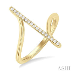 ASHI Diamond Fashion Open Ring 366G8PPTSYG