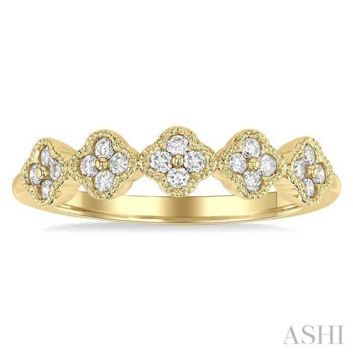 ASHI Clover Cluster Diamond Ring 366H6PPFGYG