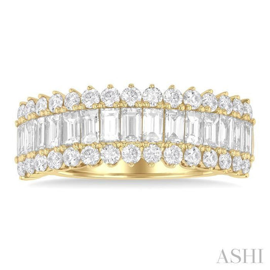 ASHI Baguette Diamond Fashion Band 366J0PPFGYG-1.45