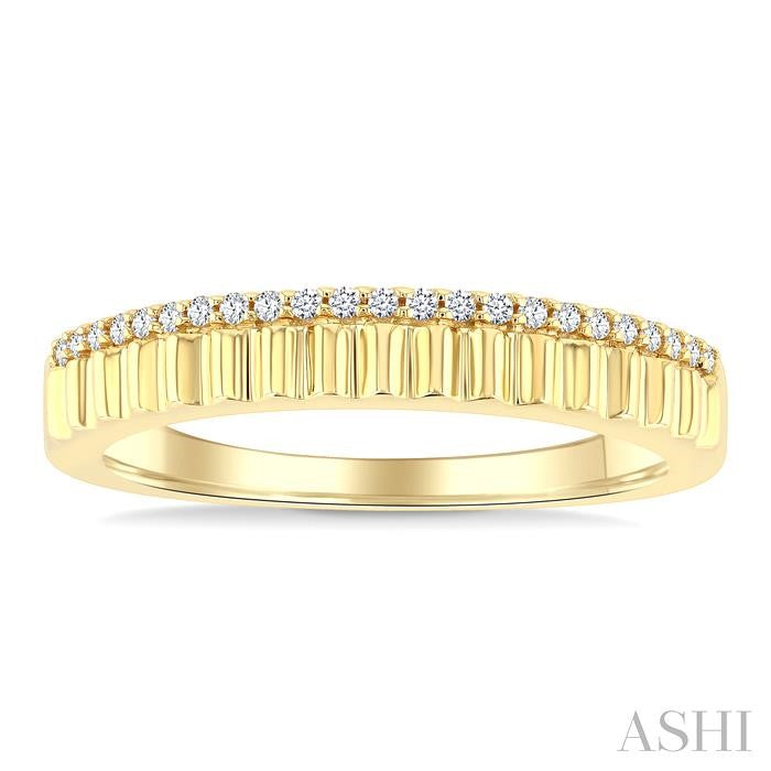 ASHI Ribbed Diamond Fashion Band 366X8PPTGYG