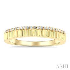 ASHI Ribbed Diamond Fashion Band 366X8PPTGYG