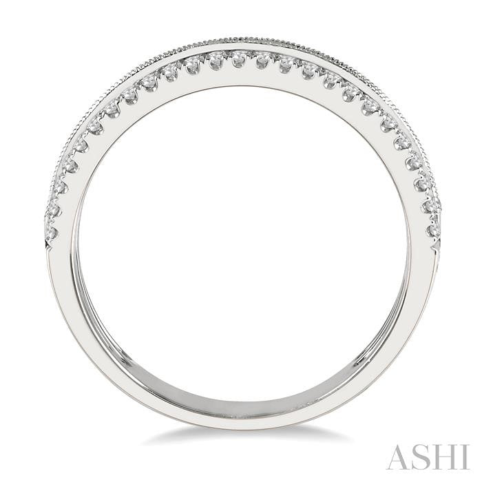 ASHI Double Row Baguette Diamond Fashion Band 367C4PPFHWG