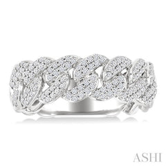 ASHI Cuban Diamond Fashion Band 367F3PPFGWG