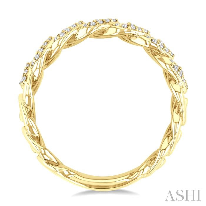 ASHI Cuban Diamond Fashion Band 367F3PPFGYG