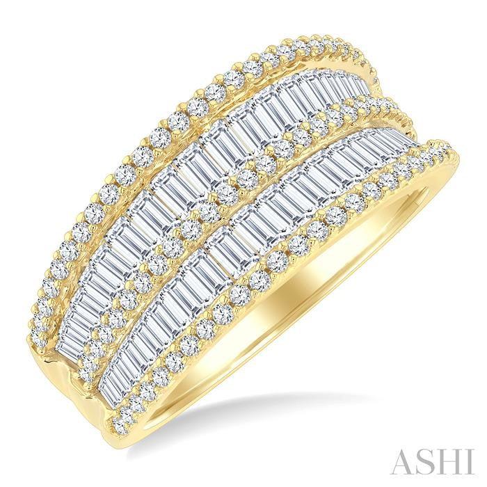 ASHI Bold Baguette Diamond Fashion Band 367W0PPFGYG-1.50