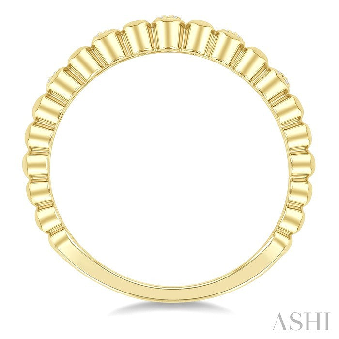 ASHI Ribbed Diamond Fashion Band 367X8PPTGYG