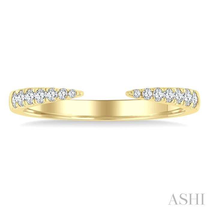 ASHI Stackable Claw Diamond Fashion Open Ring 368G7PPFGYG