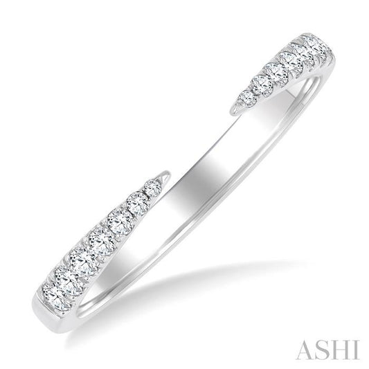 ASHI Stackable Claw Diamond Fashion Open Ring 368G7PPTGWG