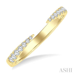 ASHI Stackable Claw Diamond Fashion Open Ring 368G7PPTGYG