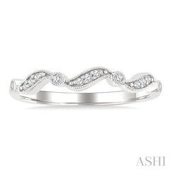 ASHI Wave Diamond Stackable Band 368W8PPTSWG