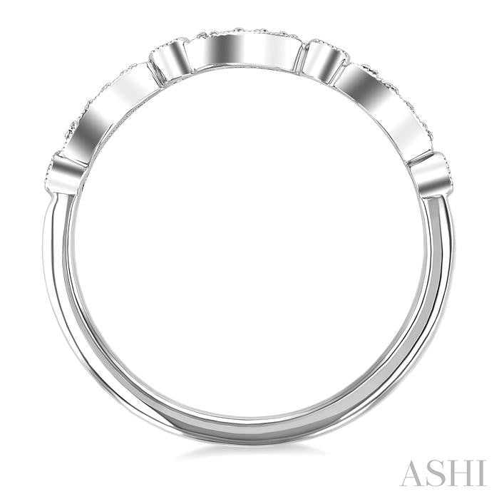 ASHI Wave Diamond Stackable Band 368W8PPTSWG