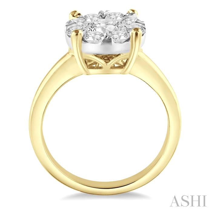 ASHI Round Shape Lovebright Essential Diamond Ring 36900PPFVYW-1.50