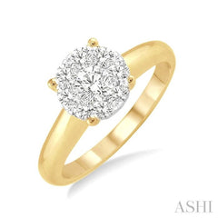 ASHI Round Shape Lovebright Essential Diamond Ring 36908PPFHYW