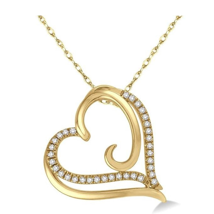 Parkplace Jewelers Heart Shape Diamond Fashion Pendant 93788PPTSPDYG
